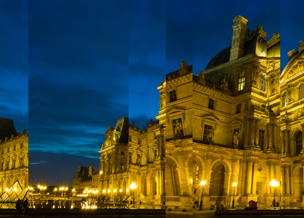 Blue hour in Paris, reconstructed using simulated annealing